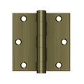 Deltana S35HD Heavy Duty Square Corner Hinge - 3 1/2'' x 3 1/2'' - Stellar Hardware and Bath 