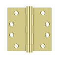 Deltana S44HD Heavy Duty Square Corner Hinge - 4'' x 4'' - Stellar Hardware and Bath 