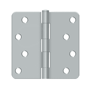 Deltana S44R4N Residential Non-Removable Pin Radius Corner Hinge - 4'' x 4'' x 1/4'' - Stellar Hardware and Bath 