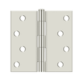 Deltana S44-R Residential Square Corner Hinge - 4'' x 4'' - Stellar Hardware and Bath 