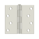 Deltana S44-R Residential Square Corner Hinge - 4'' x 4'' - Stellar Hardware and Bath 