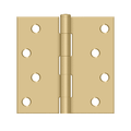 Deltana S44-R Residential Square Corner Hinge - 4'' x 4'' - Stellar Hardware and Bath 