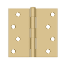 Deltana S44-R Residential Square Corner Hinge - 4'' x 4'' - Stellar Hardware and Bath 