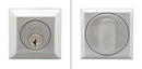 Inox SD310B6-10B Square Single Cylinder Deadbolt, 2-3/8" Dia, 2-3/8" Backset, Oil Rubbed Bronze - Stellar Hardware and Bath 