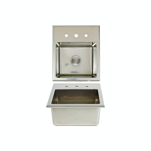 BAY SINK SK512 - 13 1/4" x 22 1/8" x 7 15/16" - Stellar Hardware and Bath 