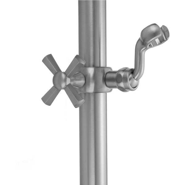 Hex Cross Grab Bar Fork Handshower Slider - Stellar Hardware and Bath 