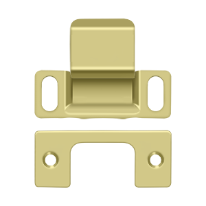 Deltana SP2751 Strike Plate, Dust Cup, Adjustable, 2-3/4" x 1-1/4 - Stellar Hardware and Bath 