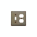 COMBINATION SWITCH & OUTLET COVER  SPOP2  4 9/16" x 4 9/16" - Stellar Hardware and Bath 