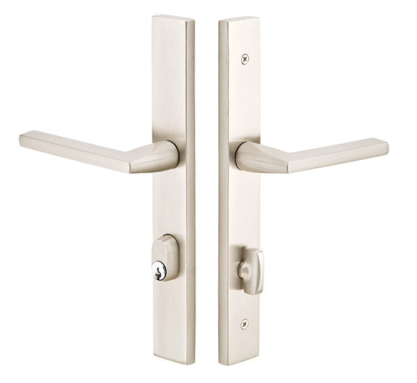 Emtek 8044 Stretto Rectangular Dummy Sideplate Entry Set with Dummy Cylinder from the Brass Modern Collection 1-1/2" x 11" - Stellar Hardware and Bath 