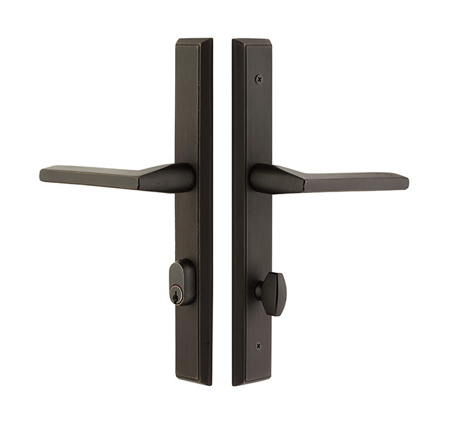 Emtek 5044 Sandcast Bronze Rectangular Style Stretto Keyed 1-1/2" x 11" - Stellar Hardware and Bath 