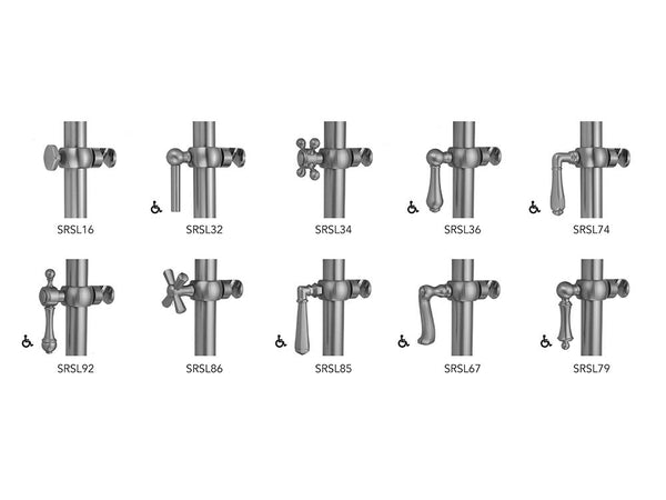 Majesty Grab Bar Handshower Slider - Stellar Hardware and Bath 
