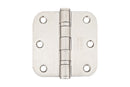 Emtek 9843332D Radius Corner Heavy Duty Ball Bearing Stainless Steel Hinges 3 1/2'' x 3 1/2'' x 5/8'' - Stellar Hardware and Bath 