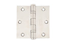 Emtek 9841332D Square Corner Heavy Duty Ball Bearing Stainless Steel Hinges 3 1/2'' x 3 1/2'' - Stellar Hardware and Bath 
