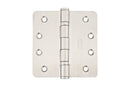 Emtek 9842432D Radius Corner Heavy Duty Ball Bearing Stainless Steel Hinges 4'' x 4'' x 1/4'' - Stellar Hardware and Bath 