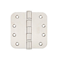 Emtek 9843432D Radius Corner Heavy Duty Ball Bearing Stainless Steel Hinges 4'' x 4'' x 5/8'' - Stellar Hardware and Bath 