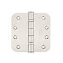 Emtek 9823432D Radius Corner Heavy Duty Stainless Steel Hinges 4'' x 4'' x 5/8'' - Stellar Hardware and Bath 