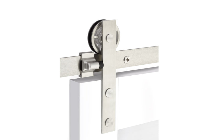 Emtek B110108 Modern Rectangular Face Mount - Stainless Steel 8" - Stellar Hardware and Bath 