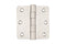 Emtek 9812332D Radius Corner Residential Duty Stainless Steel Hinges 3 1/2'' x 3 1/2'' x 1/4'' - Stellar Hardware and Bath 