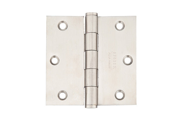 Emtek 9811332D Residential Duty Stainless Steel Hinges 3 1/2'' x 3 1/2'' - Stellar Hardware and Bath 