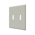 Deltana SWP4761 Double Standard Switch Plate - 4 1/2'' x 4 1/2'' - Stellar Hardware and Bath 
