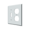 Deltana SWP4762 Single Standard & Double Outlet Switch Plate - 4 1/2'' x 4 1/2'' - Stellar Hardware and Bath 