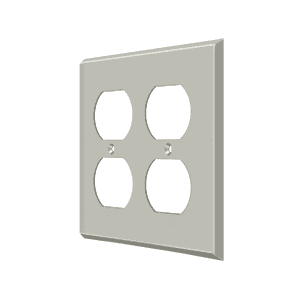 Deltana SWP4771 Quadruple Outlet Switch Plate - 4 1/2'' x 4 1/2'' - Stellar Hardware and Bath 