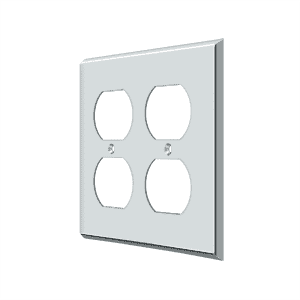 Deltana SWP4771 Quadruple Outlet Switch Plate - 4 1/2'' x 4 1/2'' - Stellar Hardware and Bath 