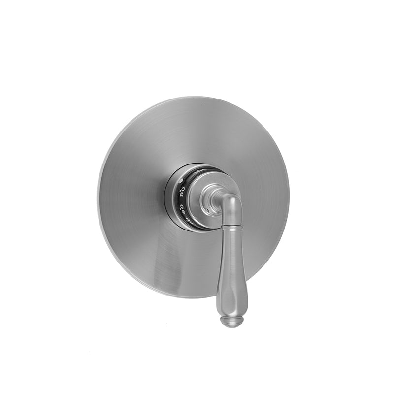 Round Plate With Smooth Lever Trim For Thermostatic Valves (J-TH34 & J-TH12) - Stellar Hardware and Bath 