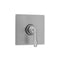 Square Plate With Smooth Lever Trim For Thermostatic Valves (J-TH34 & J-TH12) - Stellar Hardware and Bath 
