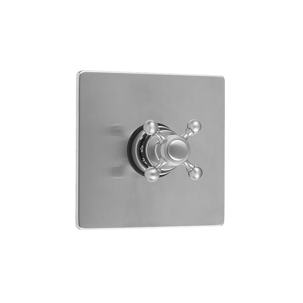 Square Plate With Ball Cross Trim For Thermostatic Valves (J-TH34 & J-TH12) - Stellar Hardware and Bath 