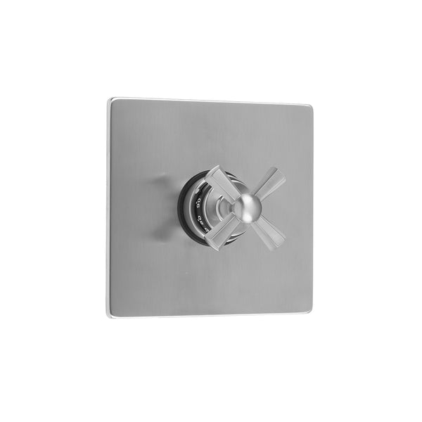 Square Plate With Hex Cross Trim For Thermostatic Valves (J-TH34 & J-TH12) - Stellar Hardware and Bath 