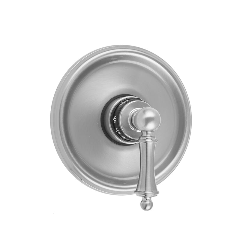 Round Step Plate With Ball Lever Trim For Thermostatic Valves (J-TH34 & J-TH12) - Stellar Hardware and Bath 