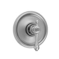 Round Step Plate With Majesty Lever Trim For Thermostatic Valves (J-TH34 & J-TH12) - Stellar Hardware and Bath 