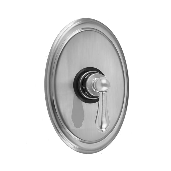 Oval Plate With Regency Lever Trim For Thermostatic Valves (J-TH34 & J-TH12) - Stellar Hardware and Bath 