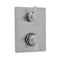 Rectangle Plate with Contempo Short Peg Thermostatic Valve with Contempo Short Peg Built-in 2-Way Or 3-Way Diverter/Volume Controls (J-TH34-686 / J-TH34-687 / J-TH34-688 / J-TH34-689) - Stellar Hardware and Bath 