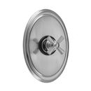 Oval Plate With Hex Cross Trim For Thermostatic Valves (J-TH34 & J-TH12) - Stellar Hardware and Bath 