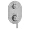 Oval Plate with Contempo Peg Lever Thermostatic Valve with Short Peg Lever Built-in 2-Way Or 3-Way Diverter/Volume Controls (J-TH34-686 / J-TH34-687 / J-TH34-688 / J-TH34-689) - Stellar Hardware and Bath 