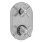 Oval Plate with Hex Cross Thermostatic Valve with Hex Cross Built-in 2-Way Or 3-Way Diverter/Volume Controls (J-TH34-686 / J-TH34-687 / J-TH34-688 / J-TH34-689) - Stellar Hardware and Bath 