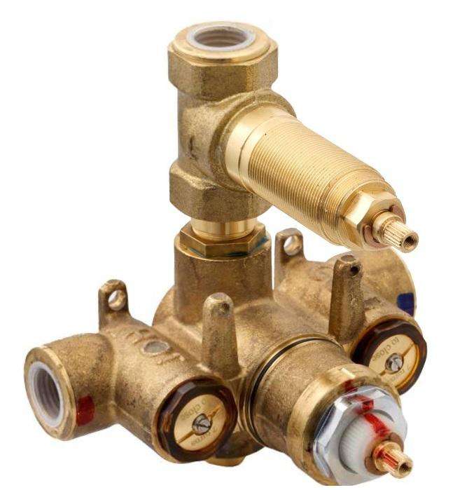Newport Brass 1-744 Luxtherm 1/2" Thermostatic Rough-In (3 Port) - Stellar Hardware and Bath 