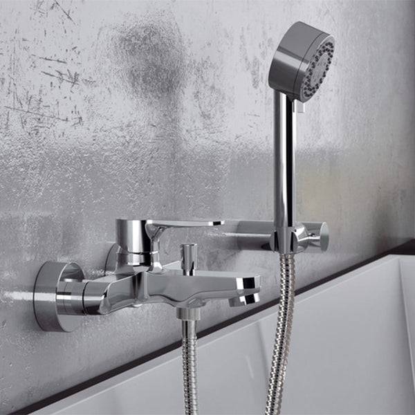 Wall Mounted Tub Faucet With Hand Shower - Stellar Hardware and Bath 