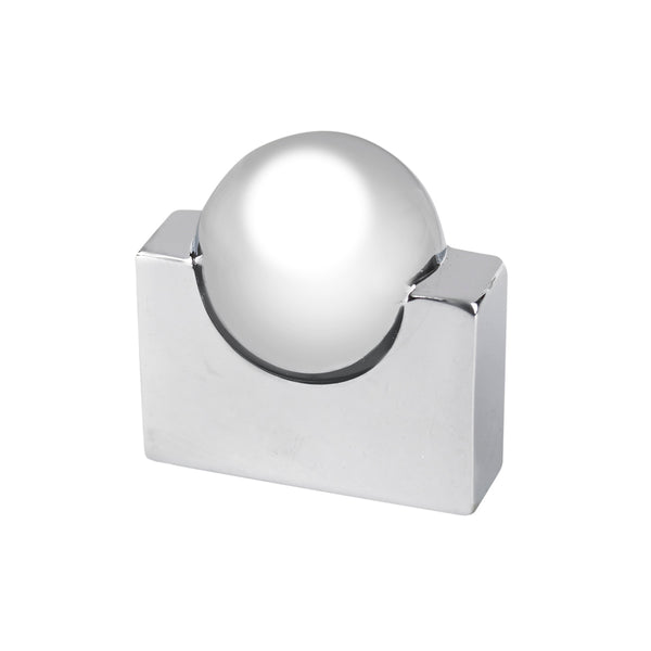 Topex KNOB WITH CENTER BALL 16MM..BRIGHT CHROME - Stellar Hardware and Bath 