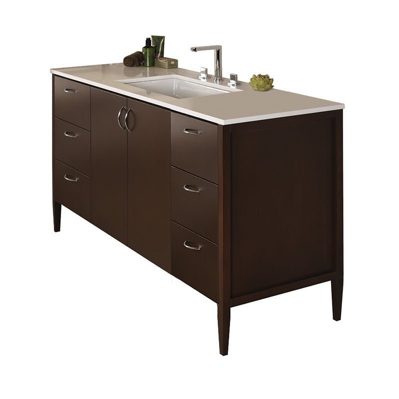 Lacava LRS-F-60B-33 Lunarossa African Mahogany - Stellar Hardware and Bath 