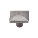 Top Knobs Square Iron Knob Smooth 1 3/8 Inch - Stellar Hardware and Bath 