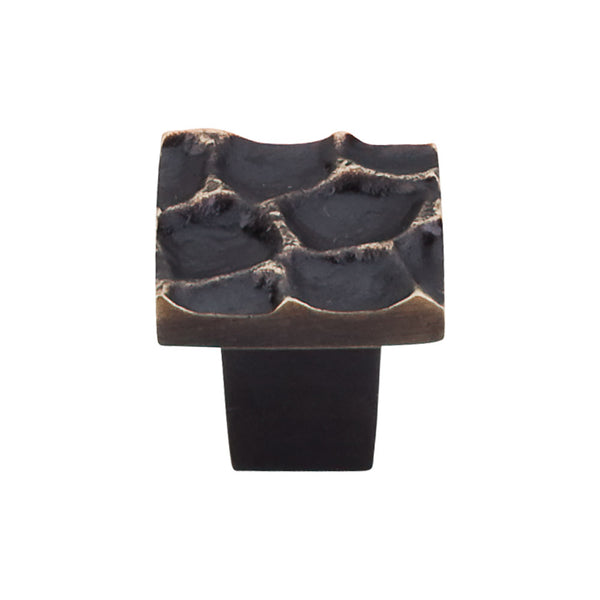 Top Knobs Cobblestone Square Knob 1 1/8 Inch - Stellar Hardware and Bath 