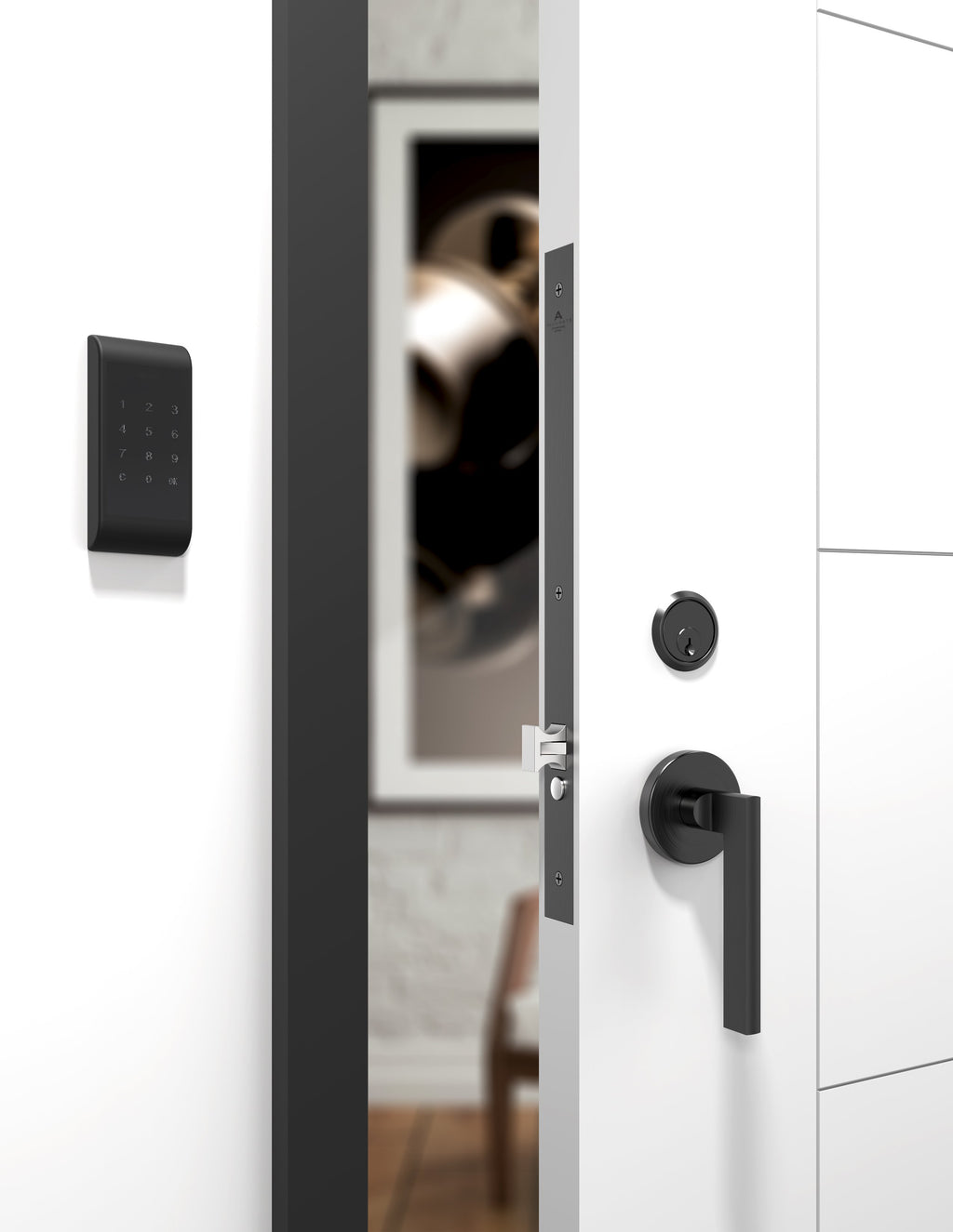 Accurate Lock SmartEntry SL-SM9159E Self-Latching Mortise Lock for Sli