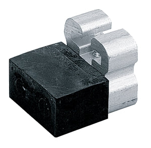 Grant 1213 - Door Stop for 1230 Hardware - Black Rubber / Aluminum - Stellar Hardware and Bath 