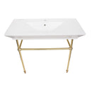 Barclay Opulence Large Console with Brass Stand for "Him" 964WH
