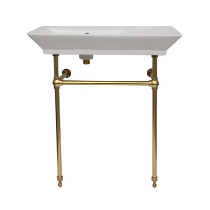 Barclay Opulence Small Console with Brass Stand for "Him" 961WH