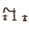 Barclay Roma Widespread Lavatory Faucet  with Button Cross Handles LFW102