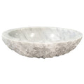 Barclay Bonette Oval Chiseled Marble Vessel Sink 7